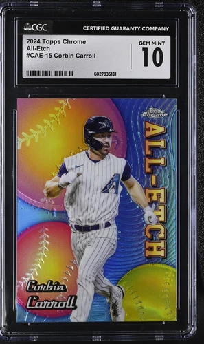 2024 Topps Chrome Corbin Carroll #CAE-15 All-Etch CGC 10