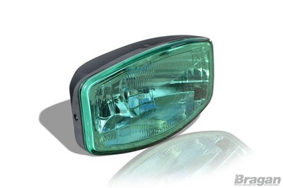 Spotlights Und LEDs Für Scania Volvo DAF MAN 24V 9,5'' Jumbo Oval Grün ABS Lampe