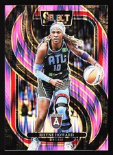Rhyne Howard 2025 Panini Select WNBA #194 Pink Flash Prizms Atlanta Dream