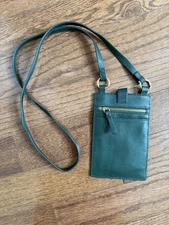 Mark and Graham BUILD YOUR PHONE CROSSBODY, FOREST GREEN