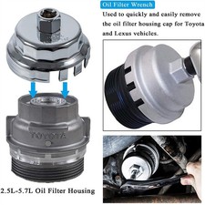 64.5mm 14Flute Steel Oil Filter Wrench Tool For Camry Land Cruiser Aurion &Lexus