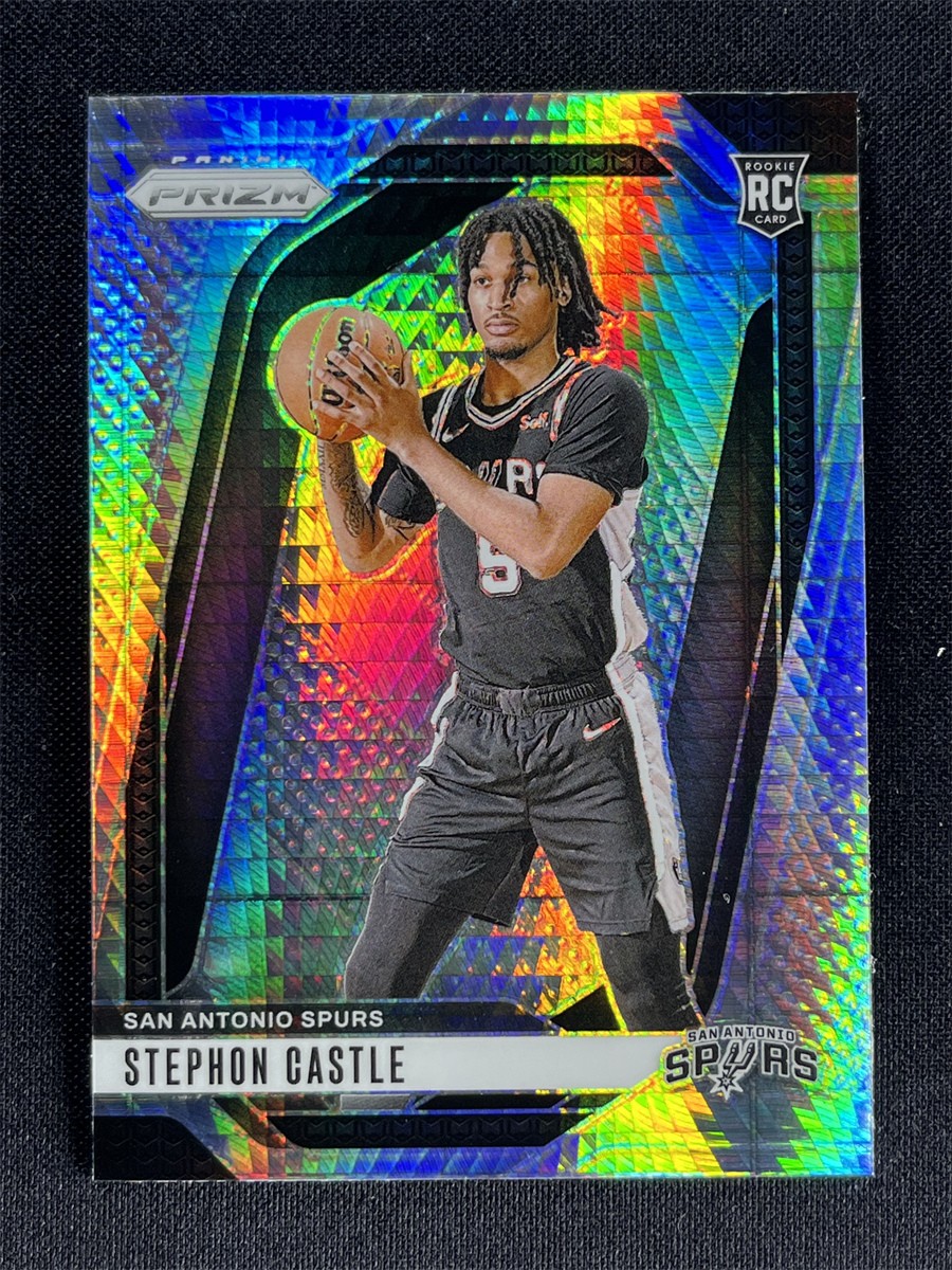 2024-25 Panini Prizm Basketball Stephon Castle #234 Hyper Prizm Rookie RC Spurs