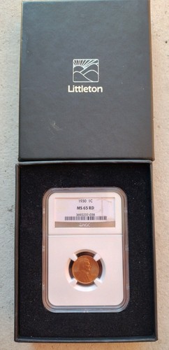 1930 LINCOLN WHEAT CENT PENNY GEM MS 65 RD, NGC 3692237-038, LITTLETON #ST4641 - Picture 2 of 13