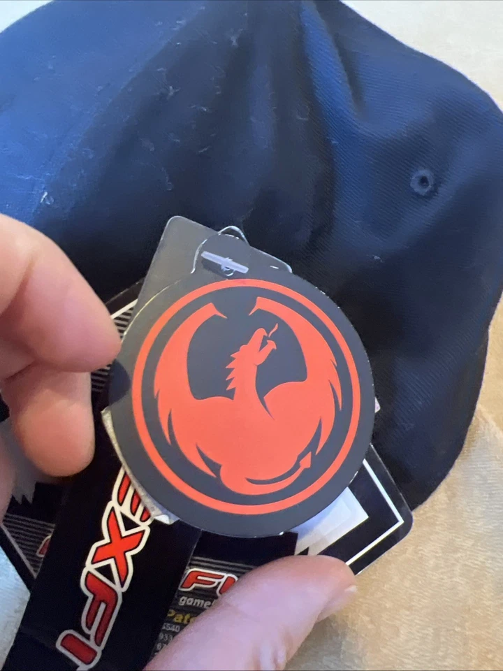 Gorra de béisbol Dragon Alliance de colección ajuste flexible negra nueva con etiquetas Foto 4 de 4