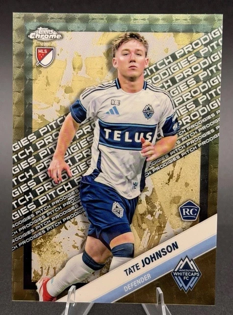 2025 MLS Chrome Tate Johnson 1/1 Superfractor Pitch Prodigies SSP Whitecaps