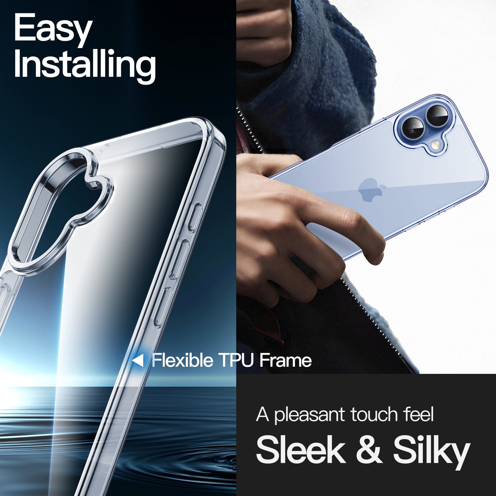 JETech Case for iPhone 17 6.3-Inch, Non-Yellowing Shockproof Phone Bumper Cover