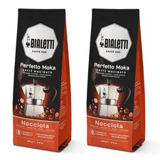 2 x Bialetti Caffe Macinato Ground Coffee - Perfetto Moka Hazelnut (2 x 250g) 44.00 per kilo