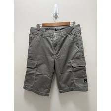 True Religion Cargo Shorts   Galaxy Grey   Size 30   NWT Streetwear Back Flap