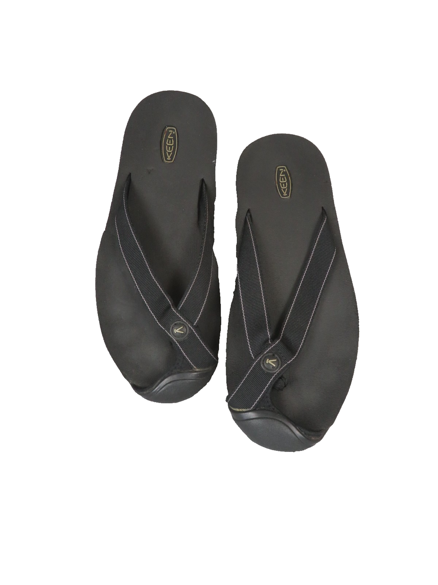 Keen Womens Flip Flop Sandals 9.5 Black Covered Toe Foam  display picture 1