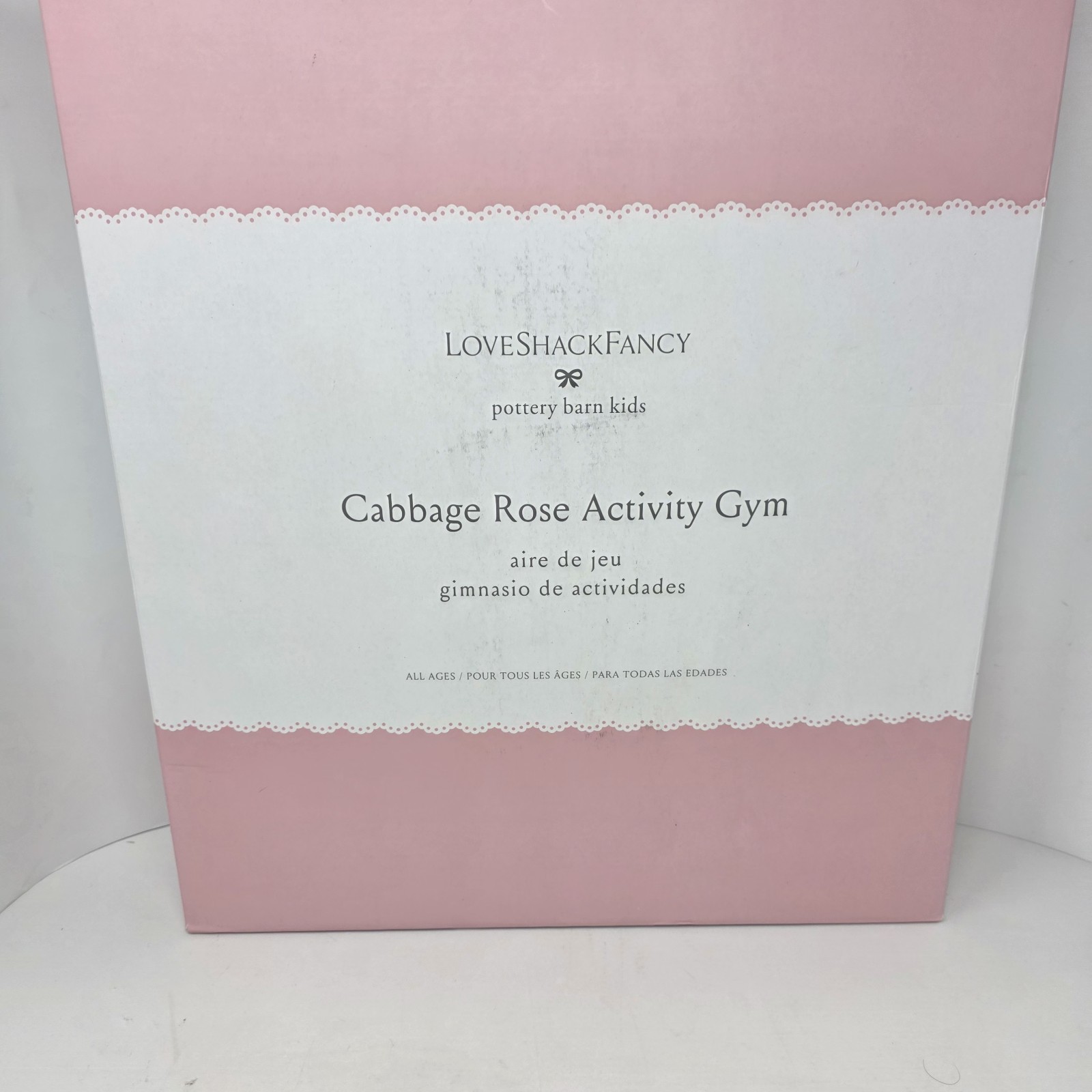 Pottery Barn Kids LoveShackFancy Baby Activity Gym Cabbage Rose New