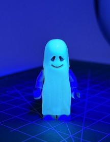 LEGO 6497 TWISTED TIME TRAIN 9376 Ghost MINI FIGURE Castle gen012 GLOW IN DARK