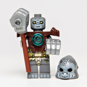 Lego Chima Minfigure - Grumlo  (loc028) with Hammer and Fist 70008