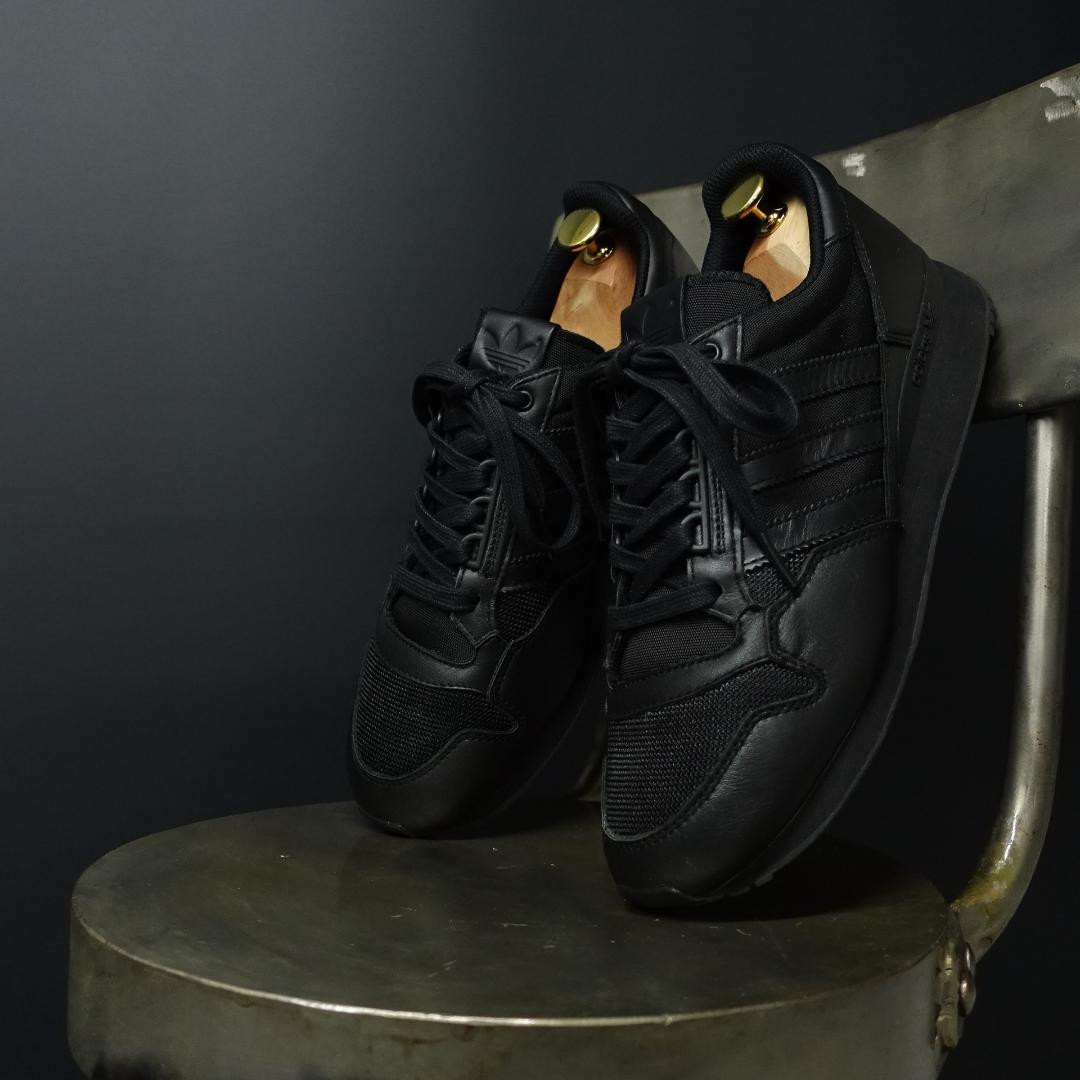 Men 8.5US Adidas 2015 Zx500 Og All Black Leather Size: 26.5 Men 8.5US Adidas 2015 Zx500 Og All Black Leather Size: 26.5