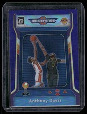 2020-21 Donruss Optic #5 Anthony Davis Air Defense Purple
