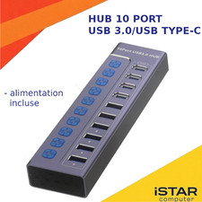 Hub 10 ports USB 3.0/USB Type-C - 5Gbps