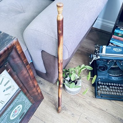 Vintage rustikale Naturholz Reitgerte Pferd Peitsche Reitstock Stab 75 cm