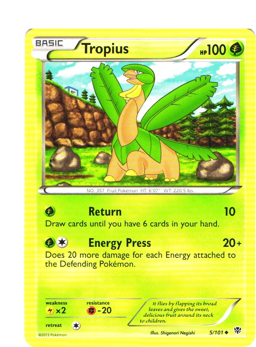 Tropius Uncommon Plasma Blast 5/101 LP