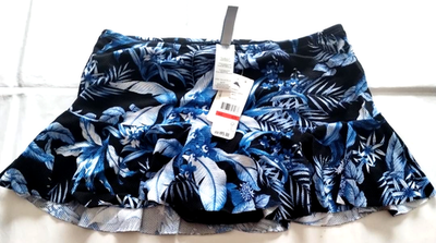 #ad Tommy Bahama Black Indigo Garden Hi Skirted Bottom Size XS TP $12.76