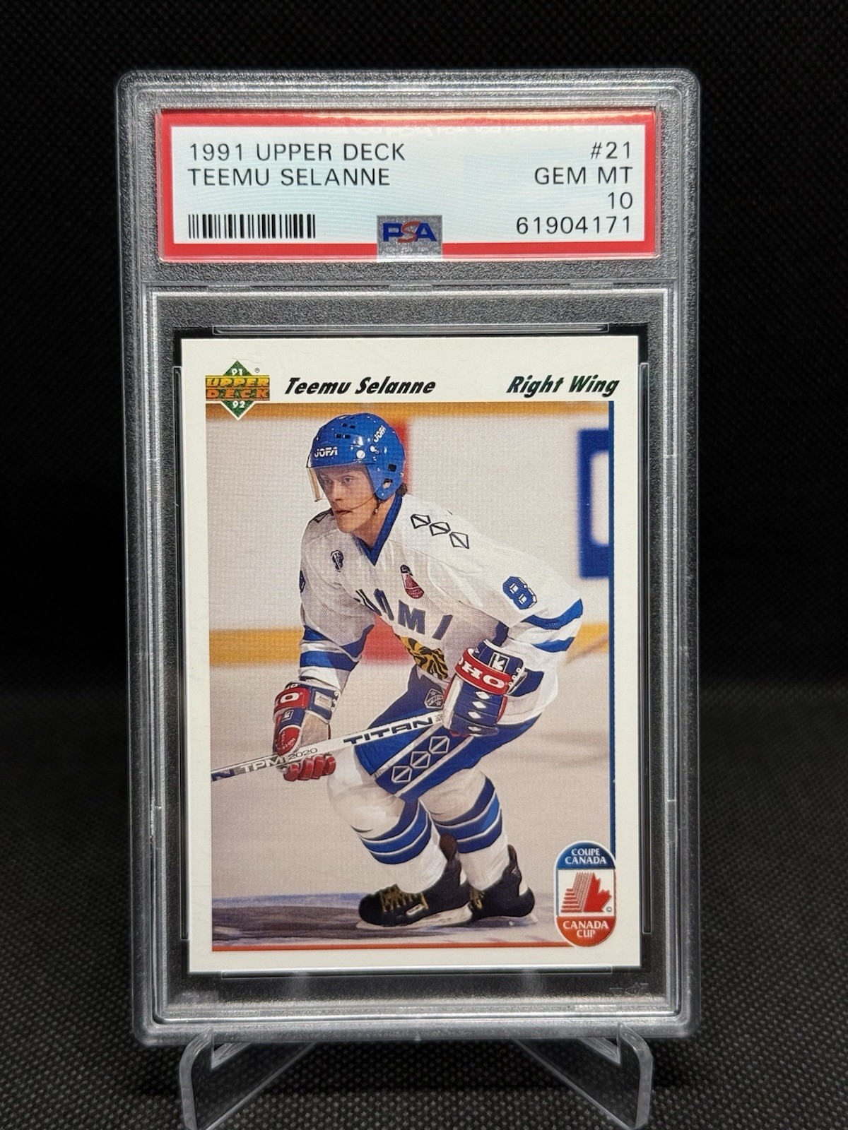 Teemu Selanne 1991 Upper Deck UD RC Rookie #21 Psa 10 Gem Mint