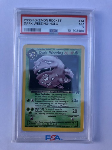 Dark Weezing (Unlimited) graded PSA 7 for sale on eBay