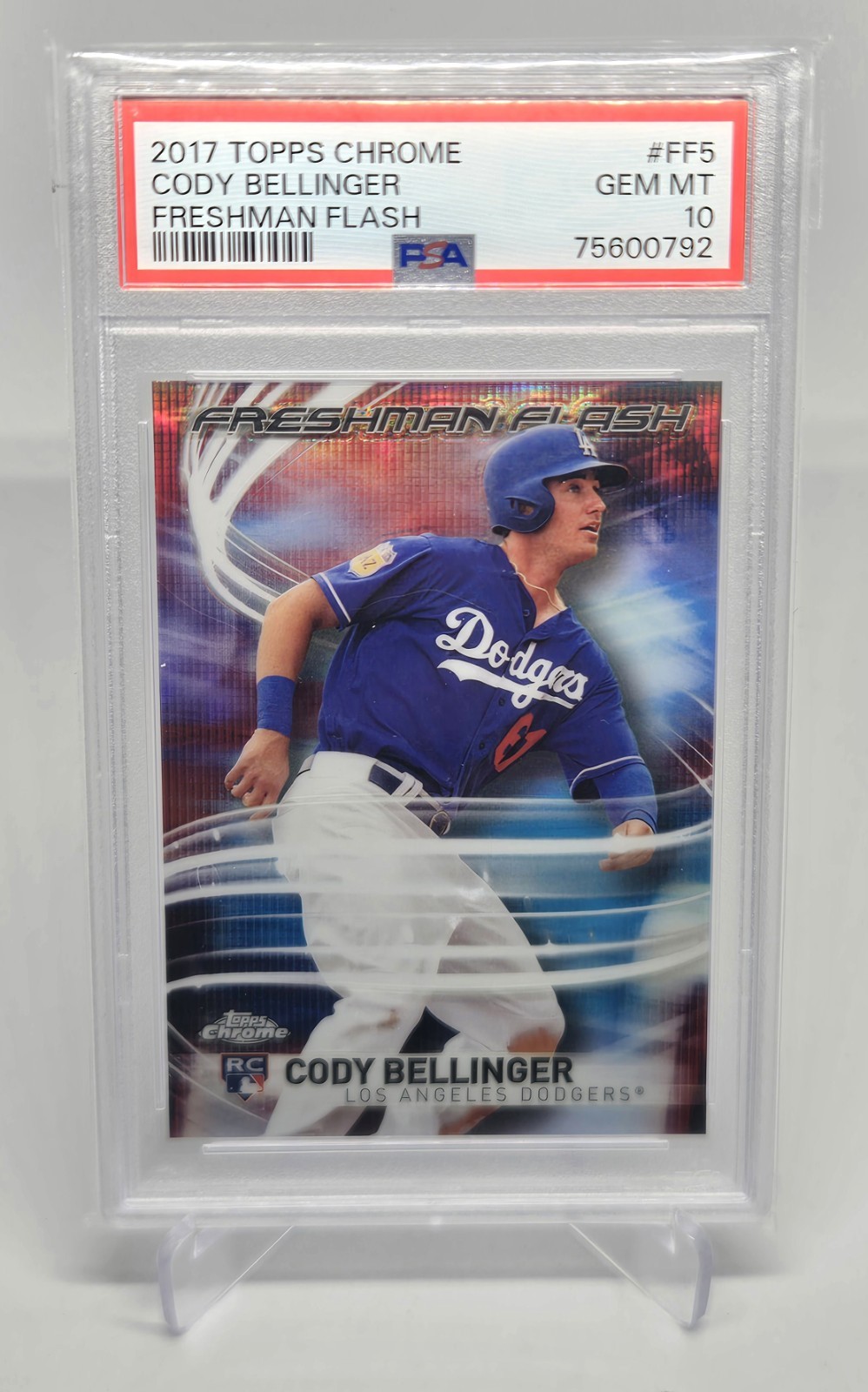 2017 Topps Chrome Cody Bellinger Rookie Freshman Flash PSA 10 (RC)🔥NY Yankees