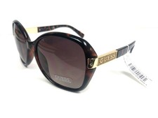 New GUESS GF0371 52F Brown-tortoise/Brown Womens Sunglasses 80-tiny defect