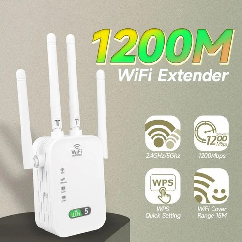 Neuer 1200 Mbit/S WLAN-Repeater Extender WLAN-Booster 5G 2,4G Dualband-Net2680 - Photo 9/10