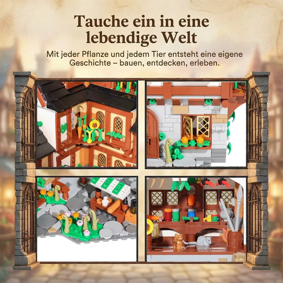 Mittelalter-Stadtzentrum Set mit 3867 Teilen OVP im Karton inklusive Versand TOP - Bild 3 von 4