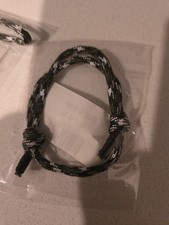 Black/ String Bracelet Adjustable Nylon Cord Unisex