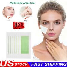 10PCS Hair Removal Paper Double Sided Cold Wax Strips Body Depilatory Patch Skin