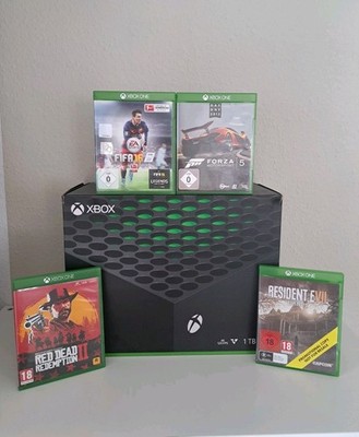Xbox Series X Konsole in OVP mit Controller + 4 Spiele
