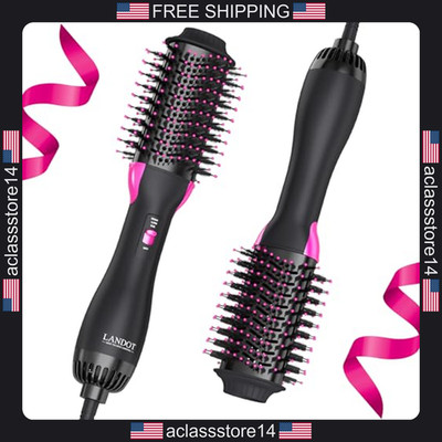 One-Step hot hair blow dryer brush 60mm barrel salon style less frizz more shine