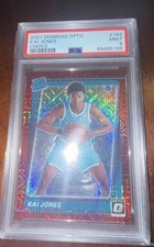 2021-22 Panini Donruss Optic - Rated Rookie Kai Jones #182 Choice Red Prizm /88