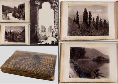 Indien Fotoalbum um 1898-1904 - Fine Albumen Views of Himalaya NWFP Mountains