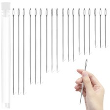 18PCS Large Sewing Needles - 6 Sizes Embroidery Needles, Stainless