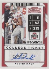 2020 Panini Contenders Draft Picks College Ticket Austin Mack #242 Auto 00jz