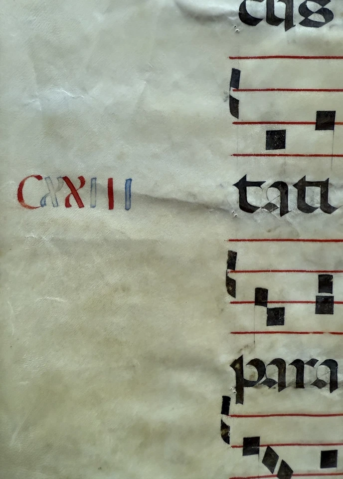 Vast Illuminated Leaf From A Choir Book, Italy, C. 1425 - Image 2 of 4