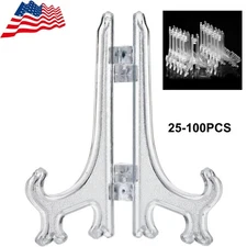 Clear Acrylic Display Stands 3 Inch Card Holder for Baseball Trading Cards Coins