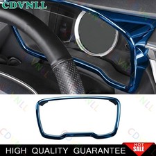 Para Toyota Corolla 2019-2023 Cromo Azul Panel Interior Salpicadero Decoración Cubierta Borde