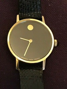 movado swiss gold watch