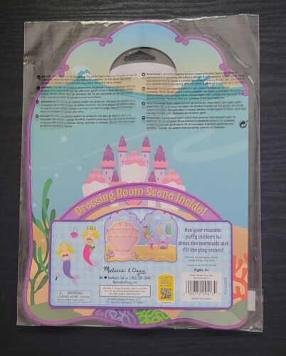 Melissa & Doug - Puffy Stickers Play Set - Mermaids - 65 Reusable Stickers - NEW - Picture 2 of 2