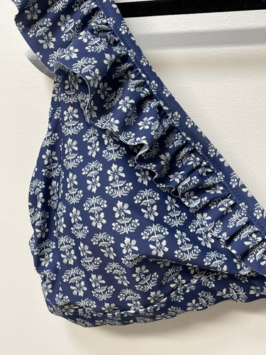 Old Navy Ruffled Bikini Swim Top for Women Seaborne Floral Blue 3XL NWT - Picture 9 of 16