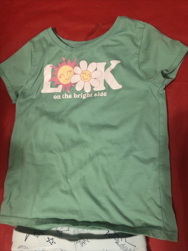 Girl’s 4-pc Lot Of 2 Tops 2 Leggings Cat & Jack & Garanimals Size 5T #1420 - Picture 2 of 20