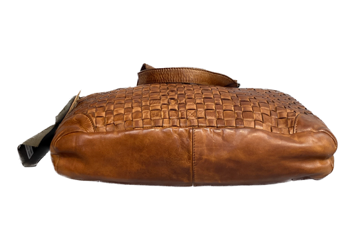 VILENCA Holland Bethany Shoulder Bag-Distressed Genuine Brown Leather NEW - Picture 7 of 15