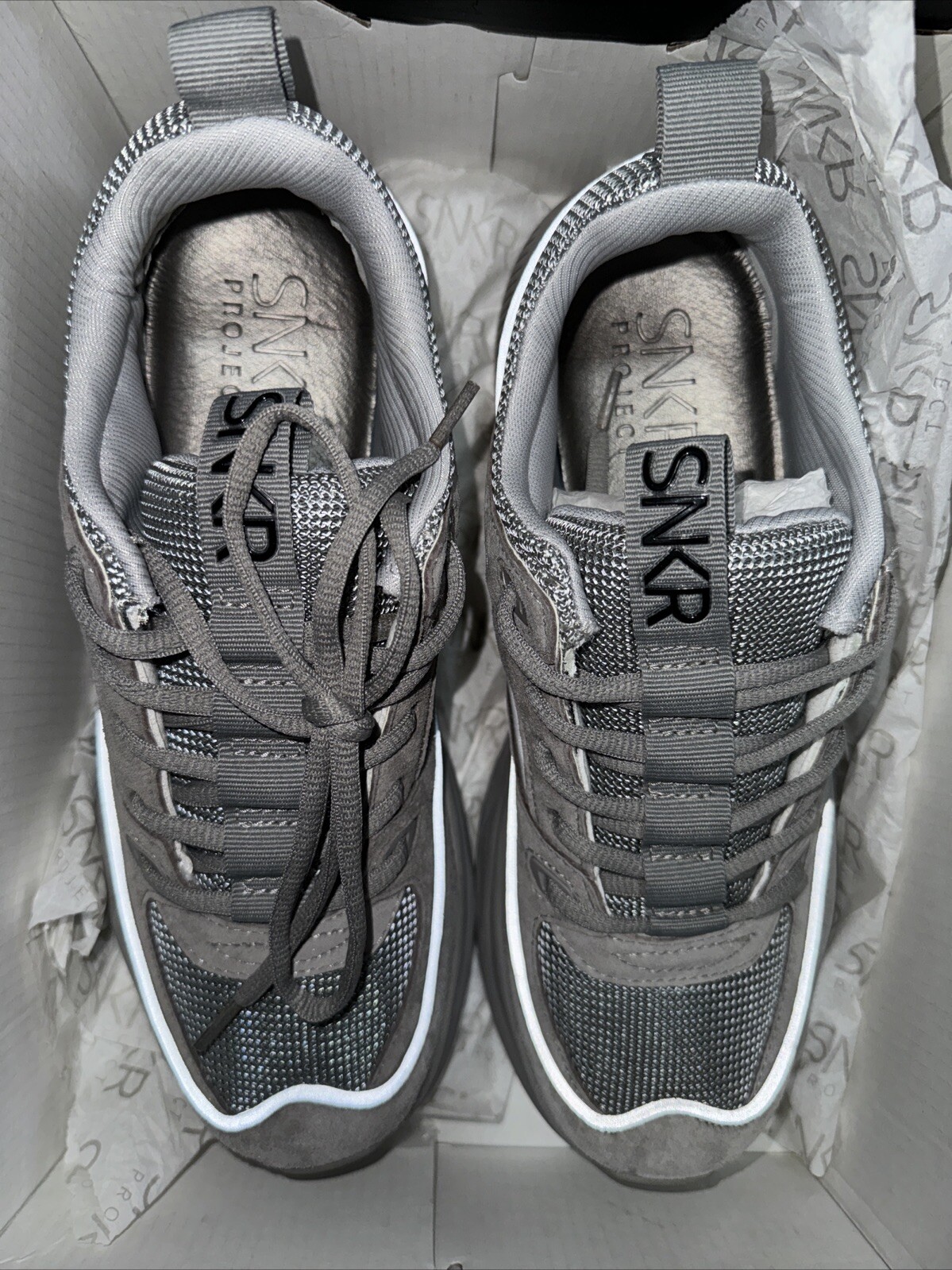 Snkr Project Rodeo SNKR PROJECT UNION Shoes Patent Grey/Silver