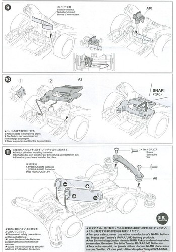 Tamiya Mini 4WD Assemble Kit TRIDAGGER WX (AR CHASSIS) 1:32 scale - Picture 8 of 9