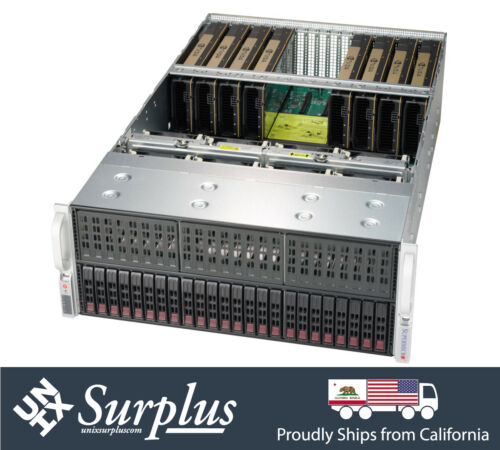 Supermicro 4028GR-TRT 4U GPU Barebone Sever w/ X10DRG-OT+-CPU GPU Board W/ RAIL - Afbeelding 1 van 5