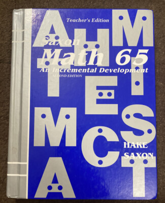Saxon 65 Math (2nd Edition) 6/5 TEACHERS Edition