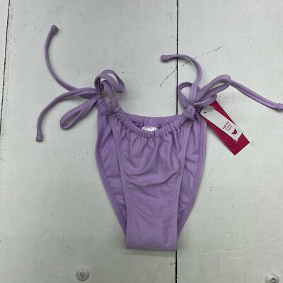Xhilaration Lavender High Leg Scoop Waist Bikini Bottoms Junior Size Small NEW
