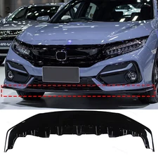 Front Bumper Face Bar Grille Glossy Black For 2017-2021 Honda Civic 71102TGGA50